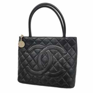CHANEL Black Caviar Leather Reissue Tote Bag